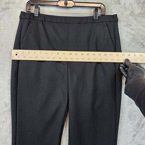 Liverpool Pants Womens 12 Black Stretch Slim Pull On Dress Trousers Ankle Career - Picture 5 of 14